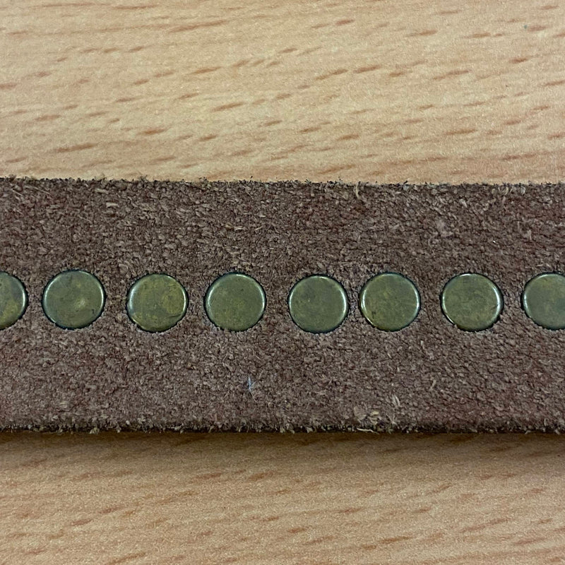 Vintage Ledergürtel mit Metalleinsätzen