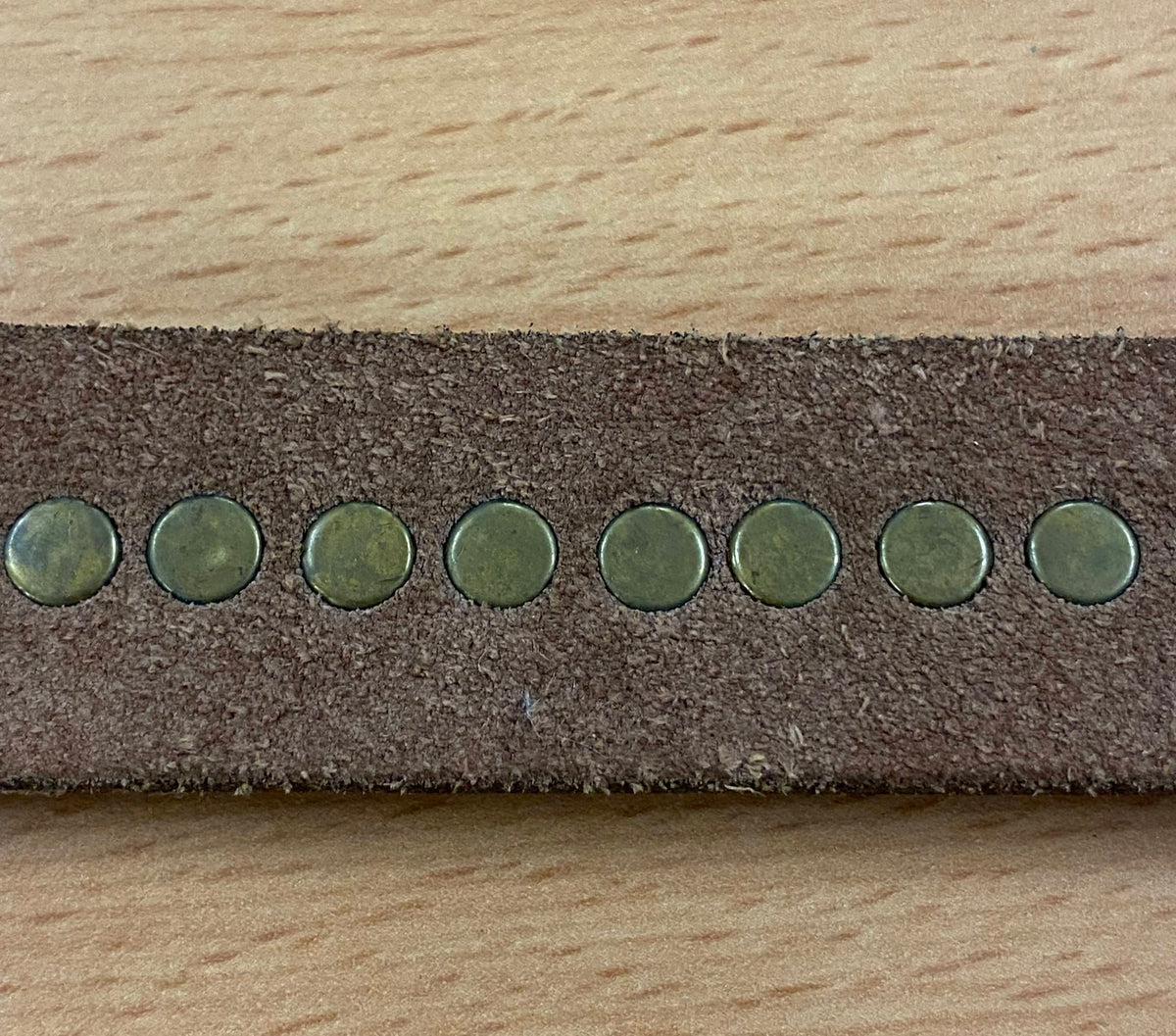 Vintage Ledergürtel mit Metalleinsätzen