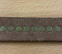 Vintage Ledergürtel mit Metalleinsätzen