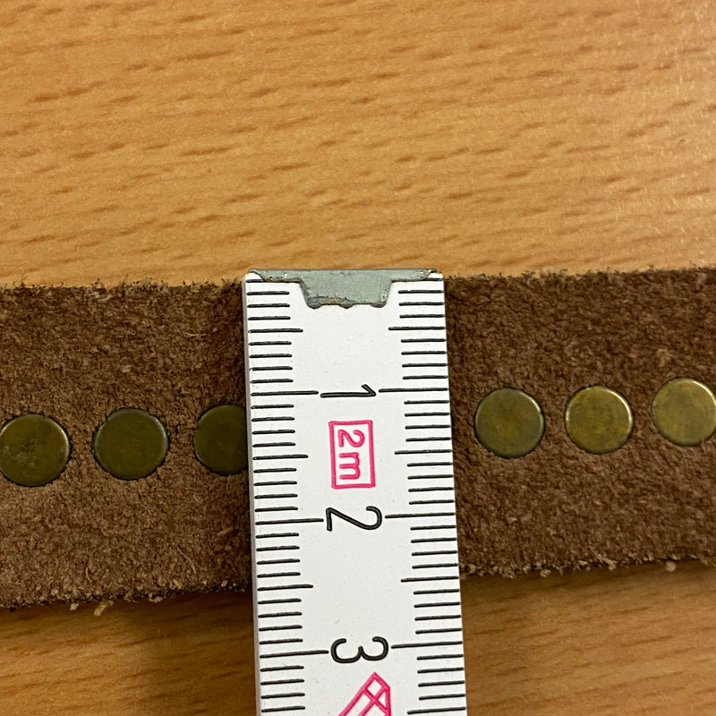 Vintage Ledergürtel mit Metalleinsätzen