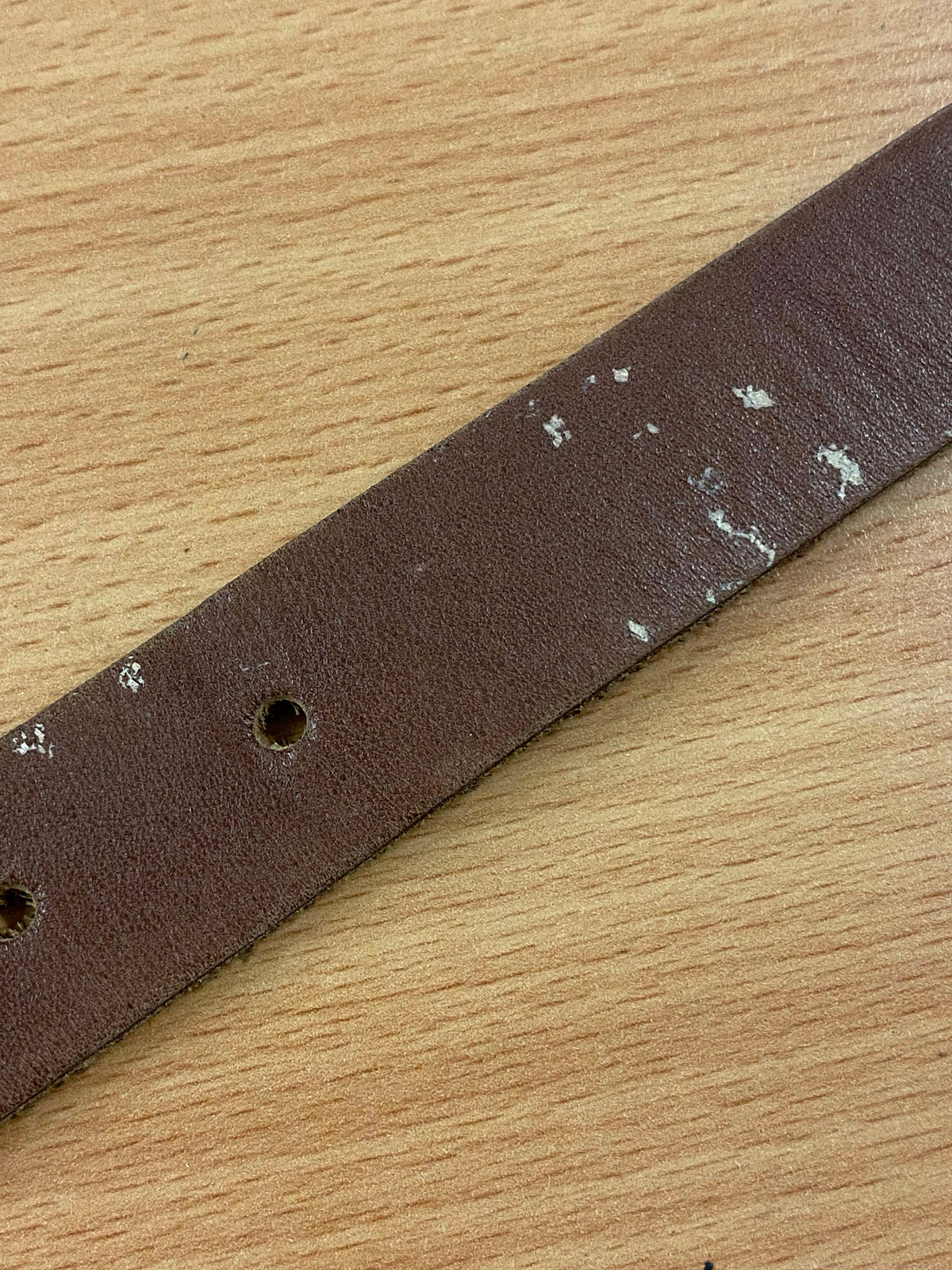 Vintage Ledergürtel mit Metalleinsätzen