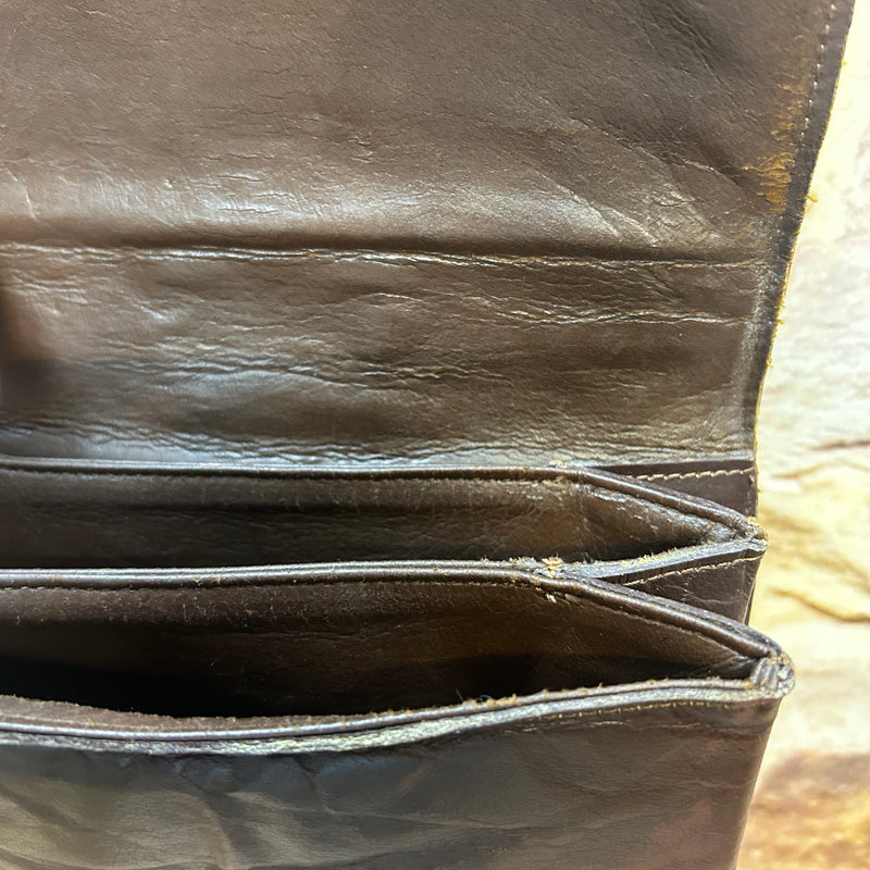 Kompakte Krokodil-Ledertasche