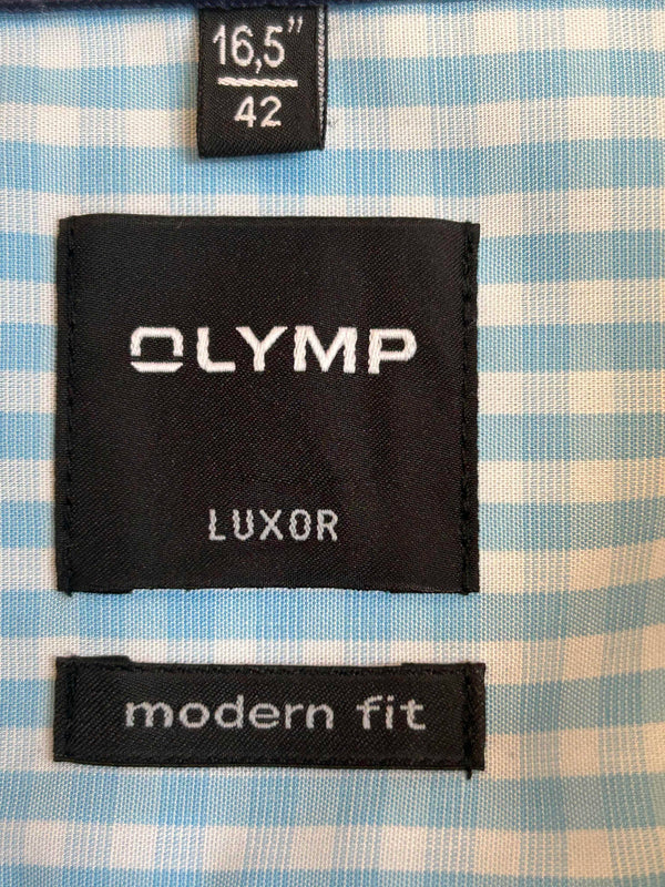 Olymp Hemd Gr. 42 Modern Fit – Vintage Klassiker