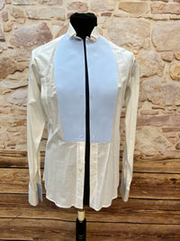 Vintage Smokinghemd mit hellblauer Front von Sir Anthony, Größe 37