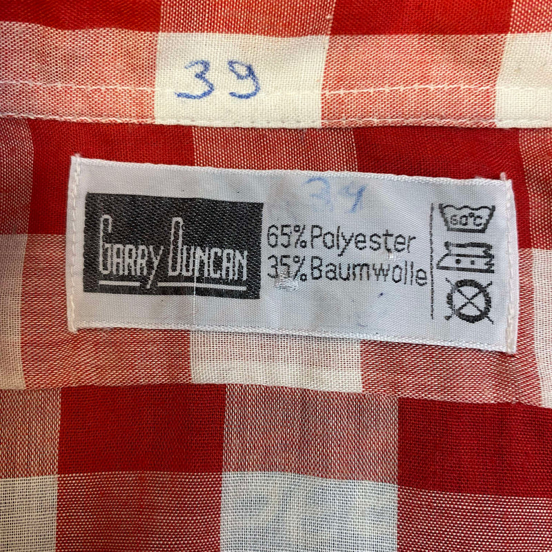 Klassisches Garry Duncan Karohemd in Rot-Weiß – Gr.39