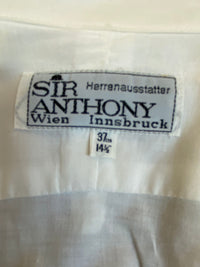 Vintage Smokinghemd mit hellblauer Front von Sir Anthony, Größe 37