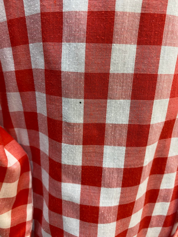 Vintage Karohemd von European Classics – Rot-Weiß