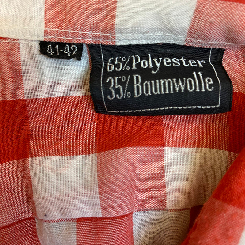 Vintage Karohemd von European Classics – Rot-Weiß