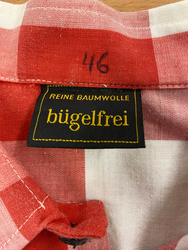 Großkarriertes Vintage Hemd 70er Jahre – Gr.46