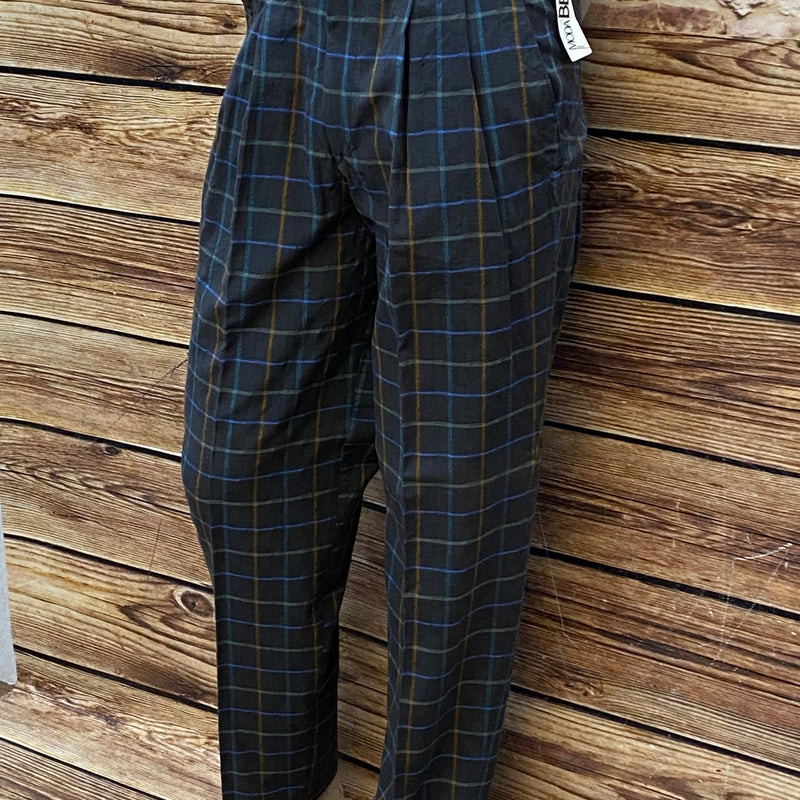 Vintage Hose mit Bundfalten Gr.50 Herren Kariert, ungetragen