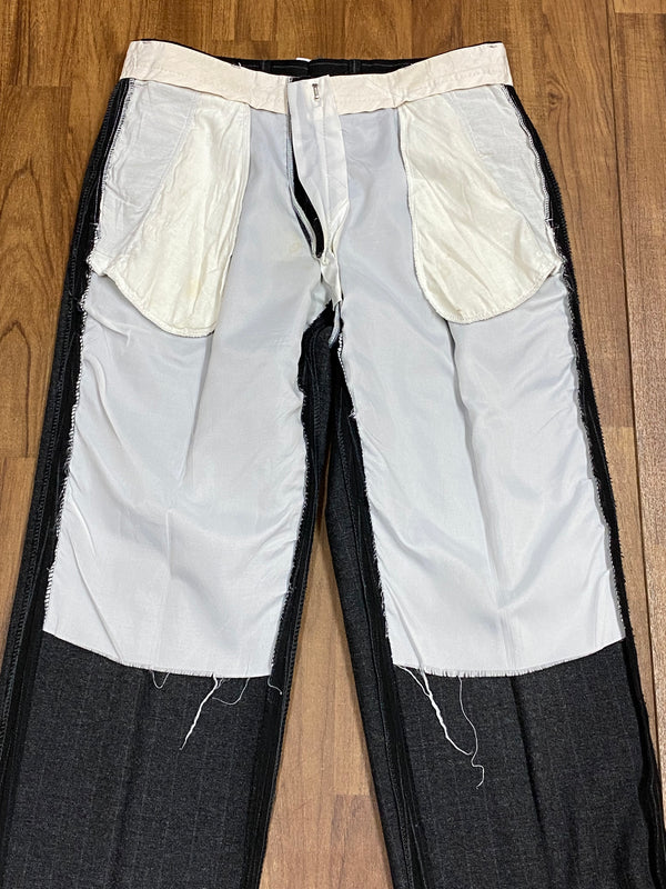Pantalon long homme vintage taille 48, rayé