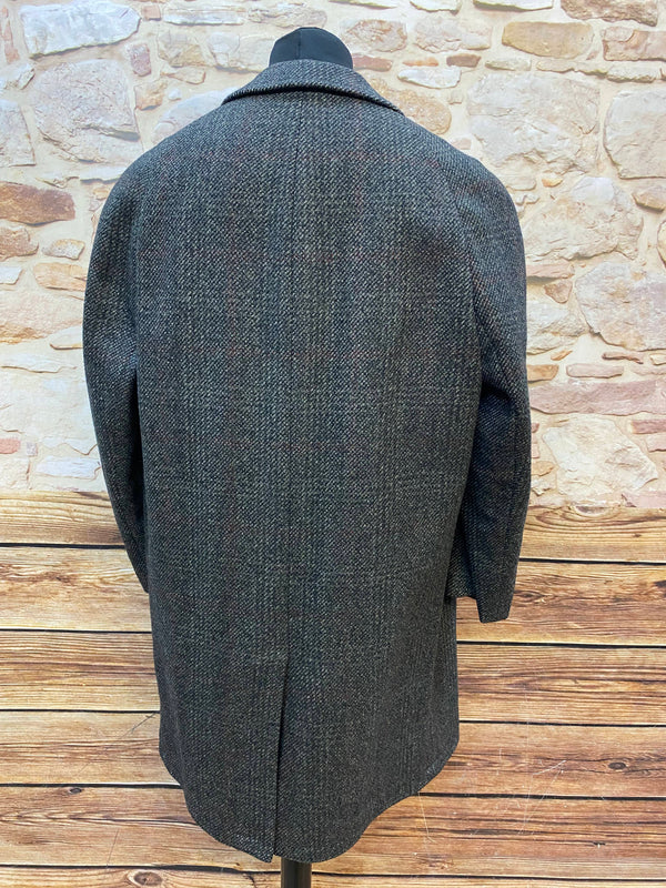 Vintage Herrenmantel Gr. 56 – Reine Wolle im dezenten Glencheck