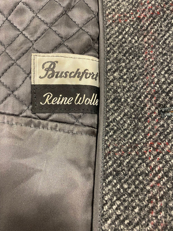 Vintage Herrenmantel Gr. 56 – Reine Wolle im dezenten Glencheck