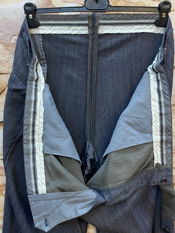 Vintage-Hose Herren Dunkelblau mit Streifen 90er Jahre Gr.62