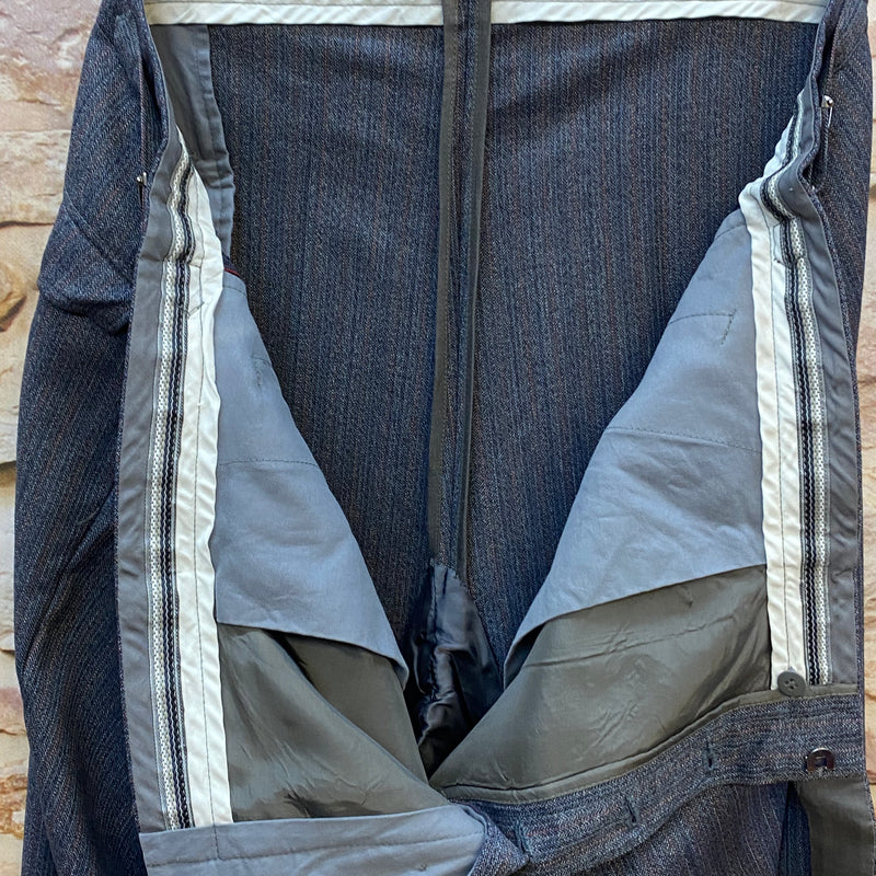 Vintage-Hose Herren Dunkelblau mit Streifen 90er Jahre Gr.62