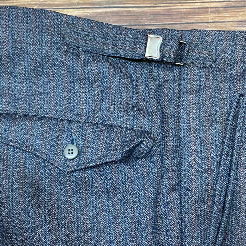 Vintage-Hose Herren Dunkelblau mit Streifen 90er Jahre Gr.62