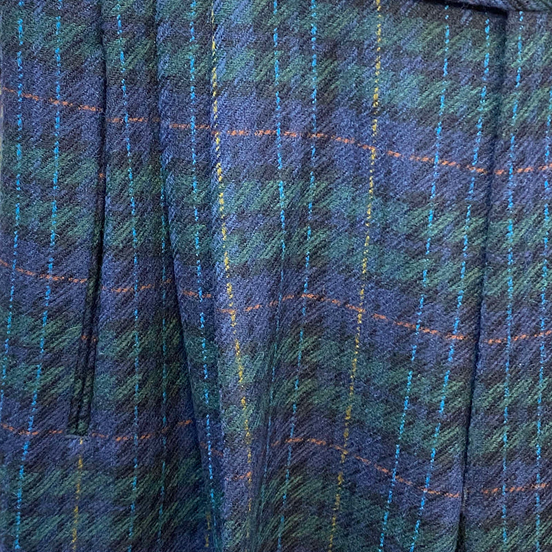 Vintage Herren-Hose Gr.46, mit Karomuster – Reine Schurwolle – ca. 1980er Jahre