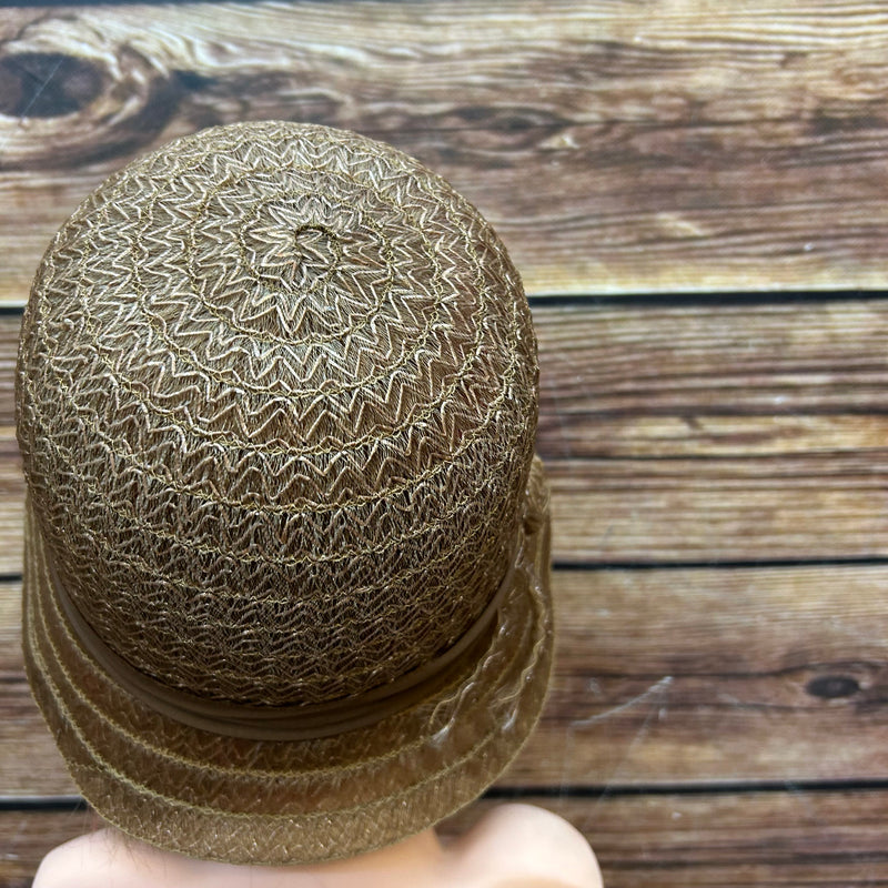 Vintage Damenhut mit Schleife – Gr. 55 – Ein Hauch von Eleganz