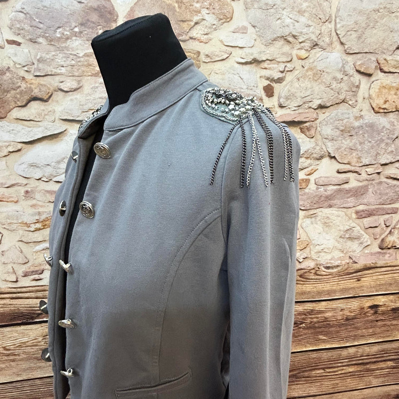 Vintage-Jacke in Militärstil, Größe 36