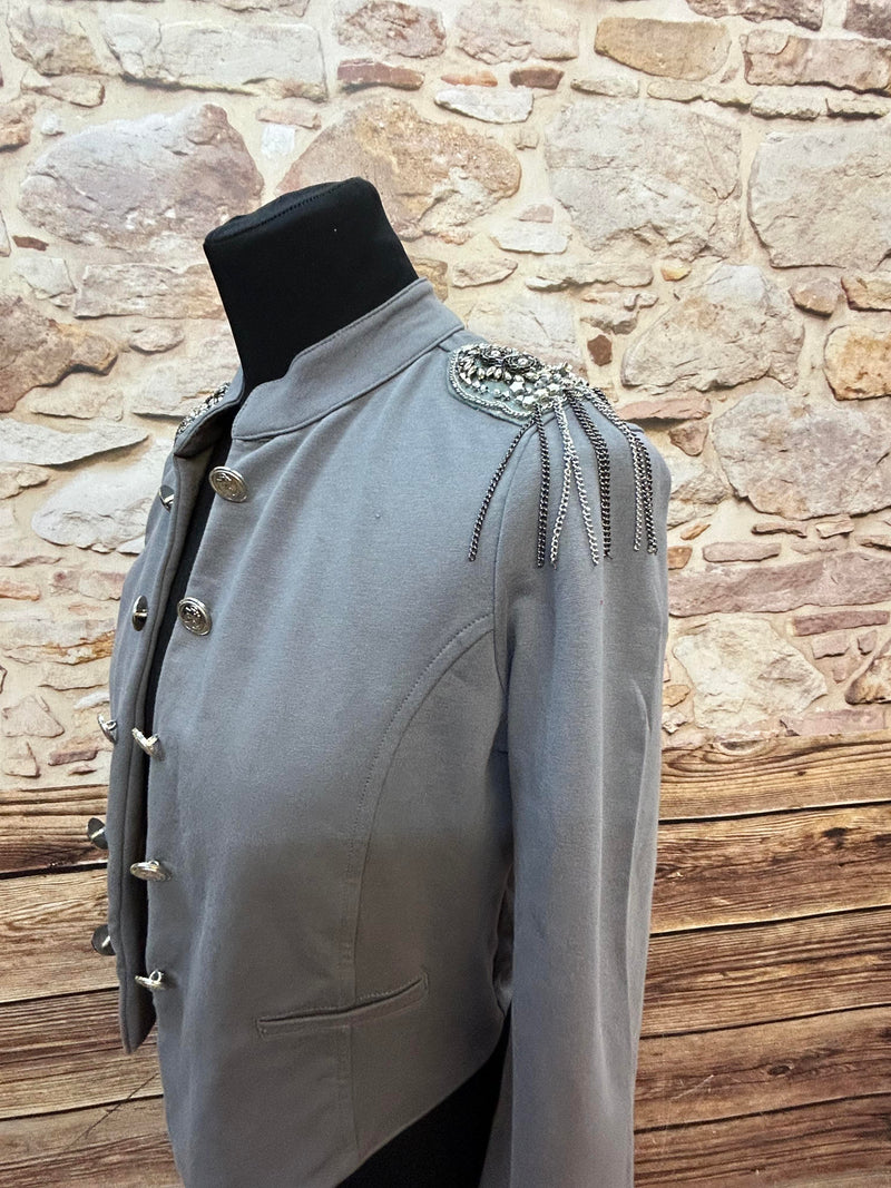 Vintage-Jacke in Militärstil, Größe 36