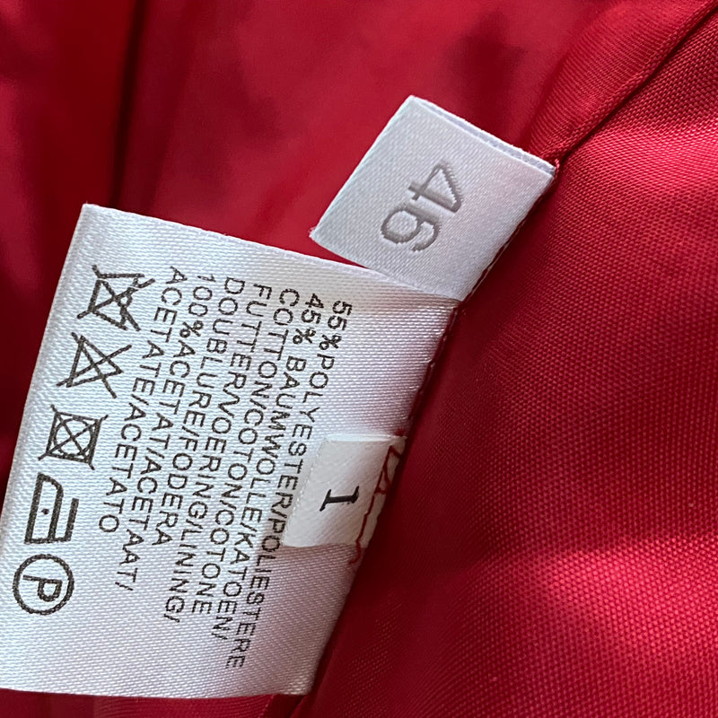 Vintage Damenjacke mit Blumenmuster 60er Jahre Stil Gr.46