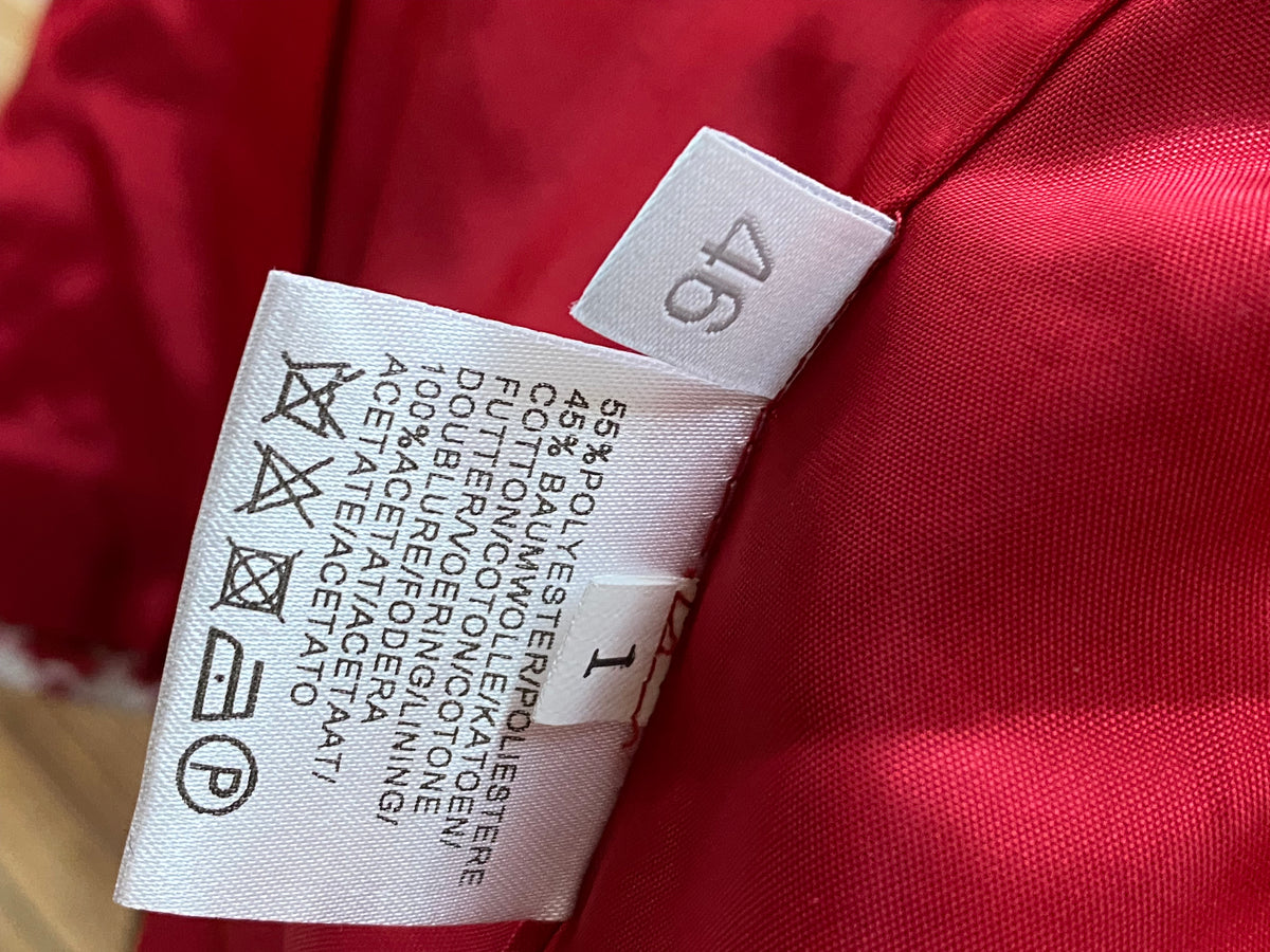 Vintage Damenjacke mit Blumenmuster 60er Jahre Stil Gr.46