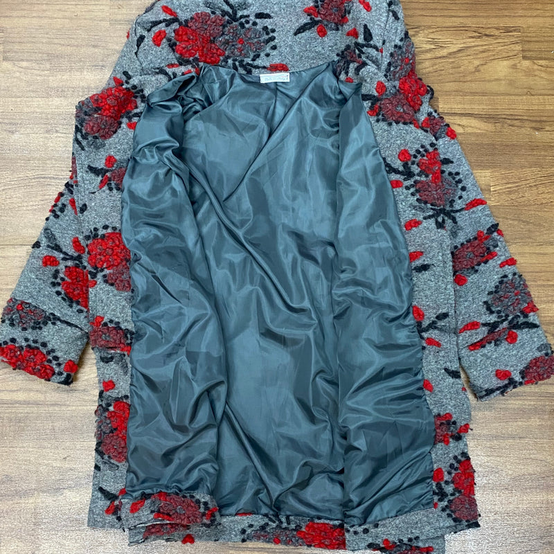 Manteau à capuche vintage manteau en laine femme taille 42 