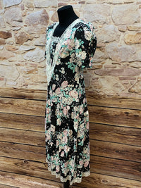 Robe vintage coton fleuri années 80/90 taille 42 