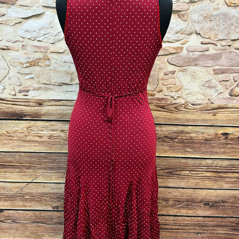Rotes Swing-Kleid im 40/50er Jahre Stil, Gr.M