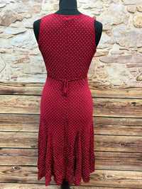 Rotes Swing-Kleid im 40/50er Jahre Stil, Gr.M