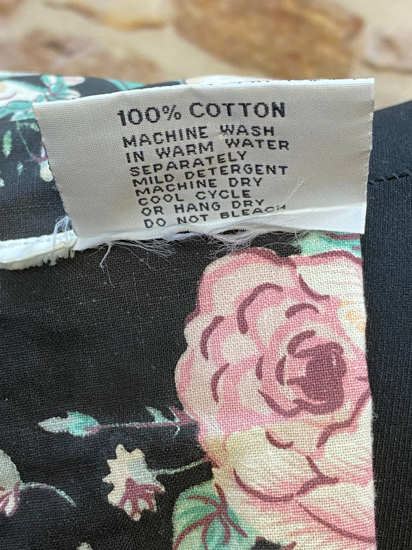 Vintage Kleid geblümt Baumwolle 80/90er Jahre gr.42