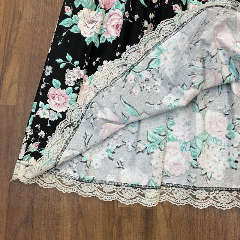 Vintage Kleid geblümt Baumwolle 80/90er Jahre gr.42