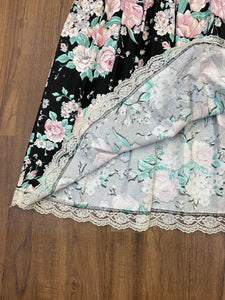 Vintage Kleid geblümt Baumwolle 80/90er Jahre gr.42