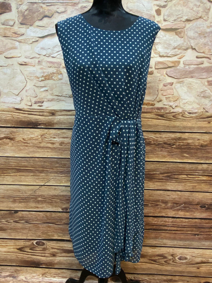 Vintage Polka-Dot Kleid im 40er Jahre Stil, Größe 48