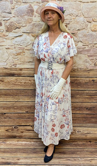 Vintage-Kleid Damen Kostüm im Stil der 1940er Jahre Gr.42