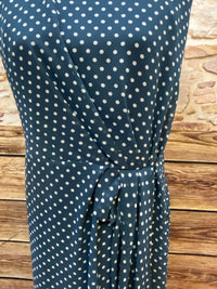 Vintage Polka-Dot Kleid im 40er Jahre Stil, Größe 48