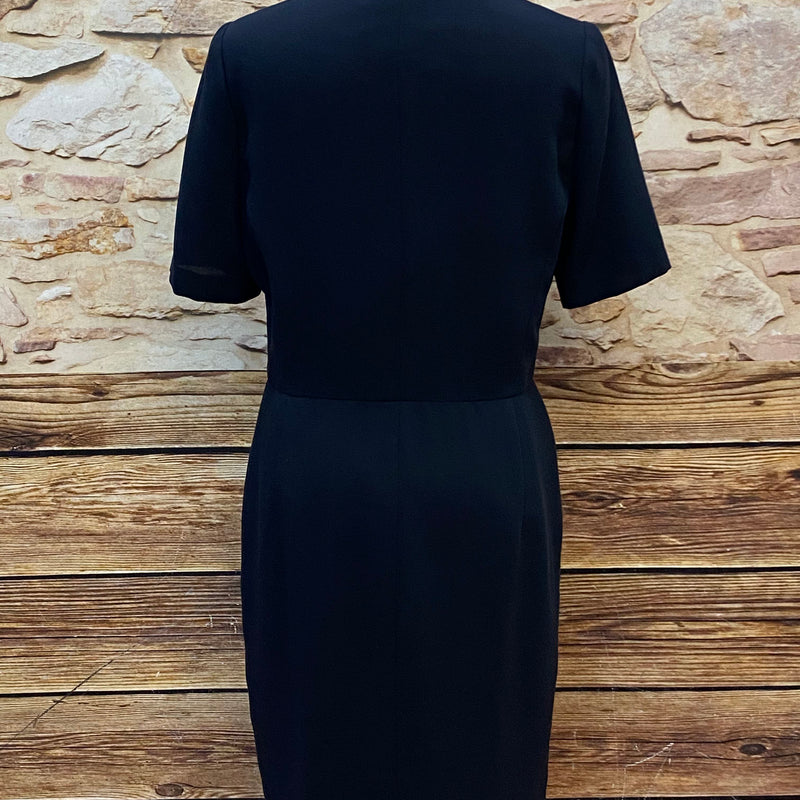 Vintage-Kleid in Dunkelblau, Maritim-Style – Größe 38