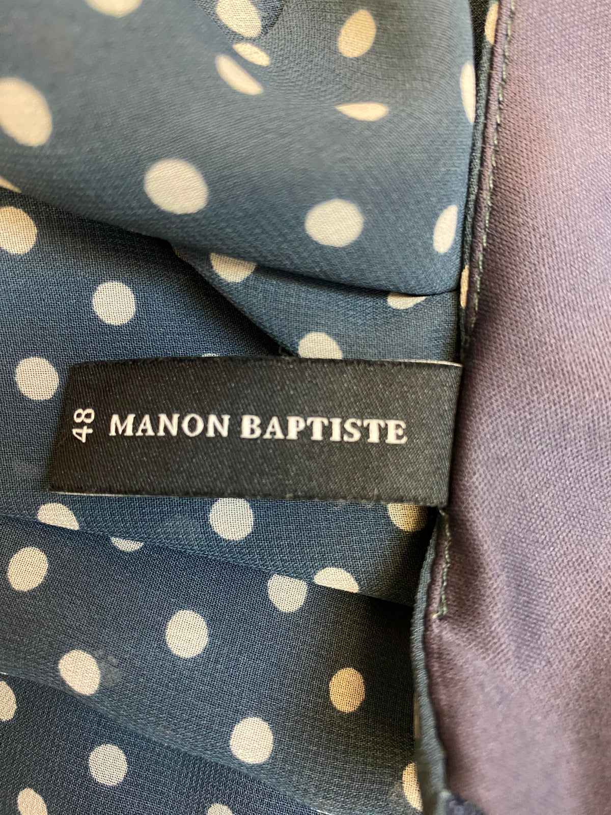 Vintage Polka-Dot Kleid im 40er Jahre Stil, Größe 48