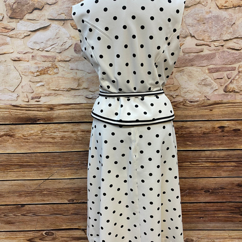 Vintage Damen-Kostüm im 50er Jahre Stil, 5teilig mit Polka Dot´s Gr.48