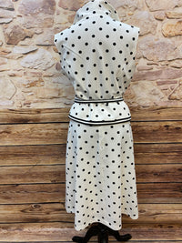 Vintage Outfit im 50er Jahre Stil, 5teilig mit Polka Dot´s Gr.48