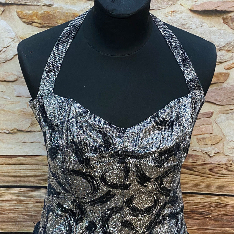 Glanzvolles Lurex-Spitzenkleid „Fashion Style YM“ Gr. 40
