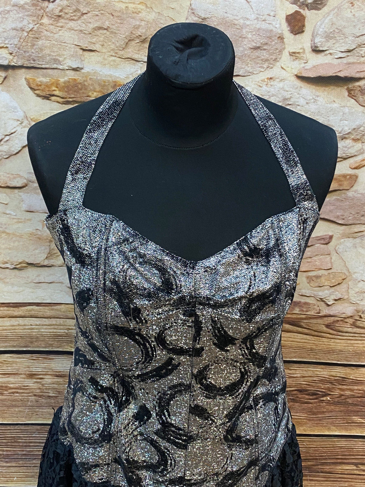 Glanzvolles Lurex-Spitzenkleid „Fashion Style YM“ Gr. 40