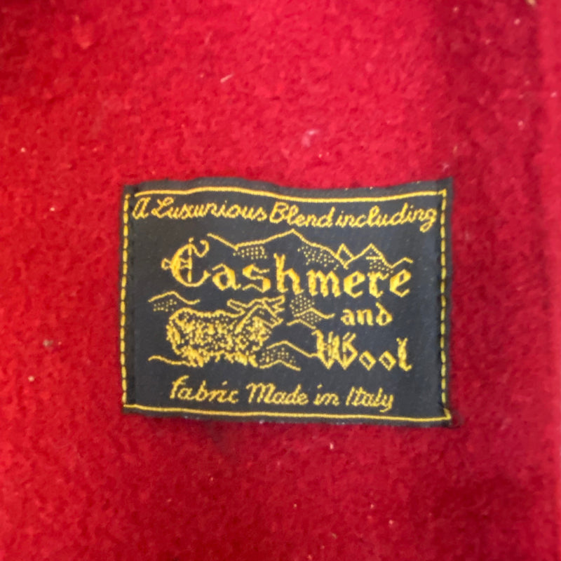 Eleganter Roter Wollmantel mit Kaschmir, Gr.38, Vintage