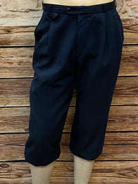Dunkelblaue Knickerbocker aus Schurwolle Gr.48– im Vintage-Look, B 89 cm