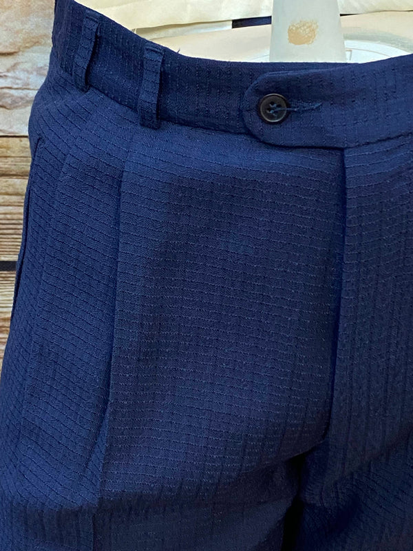 Vintage Knickerbocker Hose Dunkelblau – Gr. 48 (Bund 83 cm)