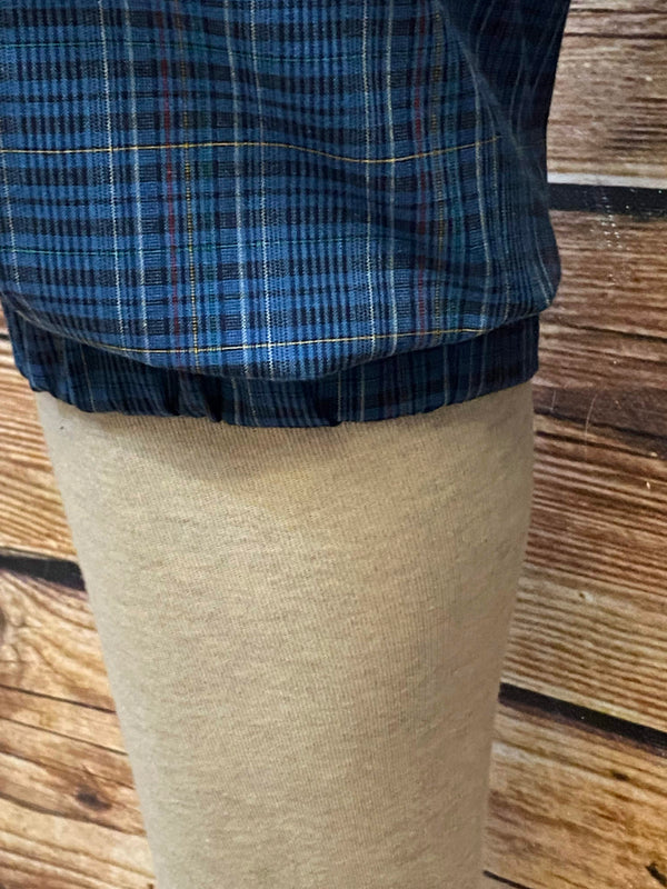 Vintage Knickerbocker Blau Kariert Gr. 50