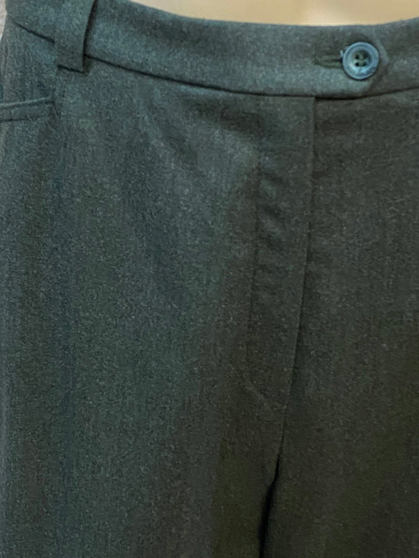 Vintage Damen-Knickerbocker Hose Dunkelgrün Gr. 46 – Schurwolle mit Stretch