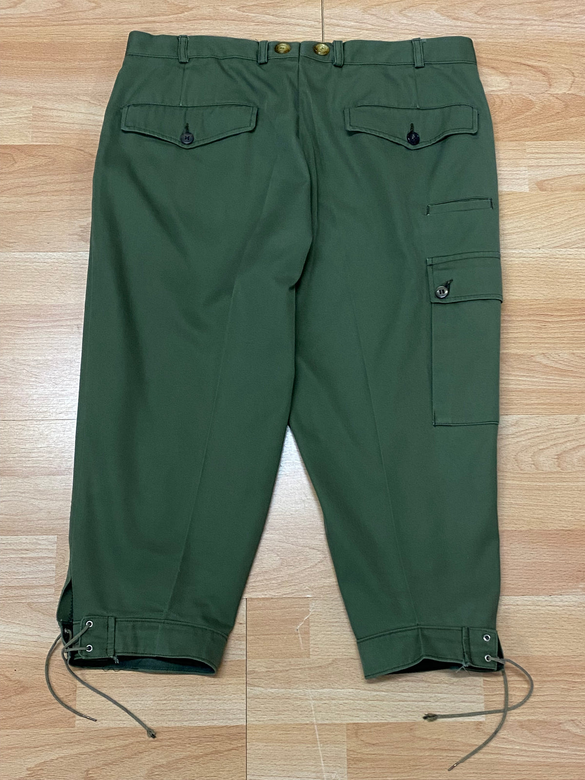 Pantalon knickerbocker vintage vert chasse pêche randonnée pantalon taille 50 ceinture. 87 cm