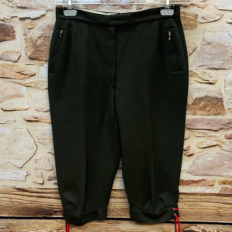 Vintage Kniebundhose in Dunkelgrün