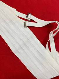 Weißer Vintage Kummerbund – Klassisches Design, Zustand gut